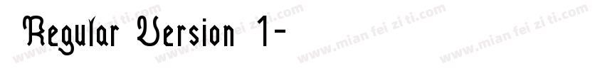 小愚 Regular Version 1字体转换